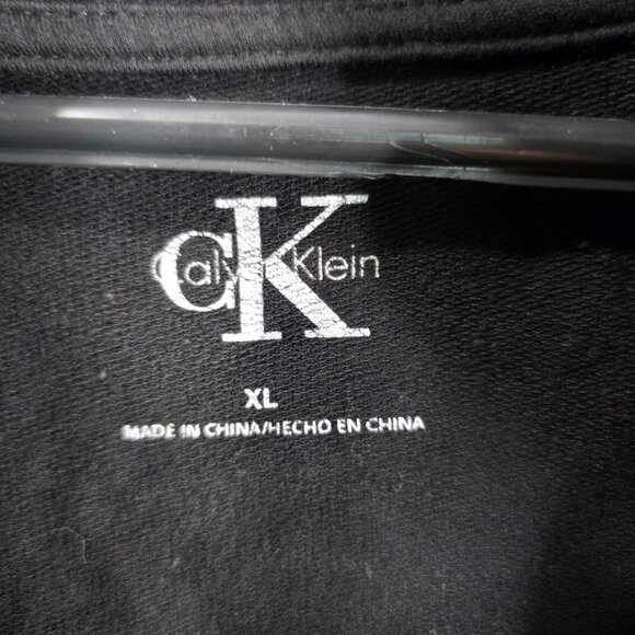 Womens Calvin Klein Black Hooded Pullover & Lounge Pants Set Cotton Blend XL - Picture 4 of 14